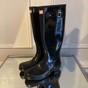 Hunter Original Tall Rain Boots Gloss Black